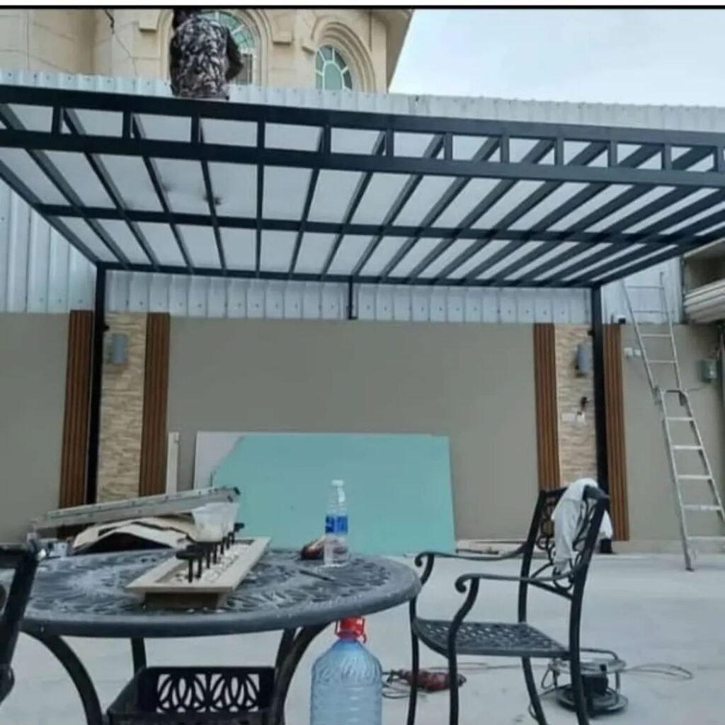 برجولات جلسات حديد